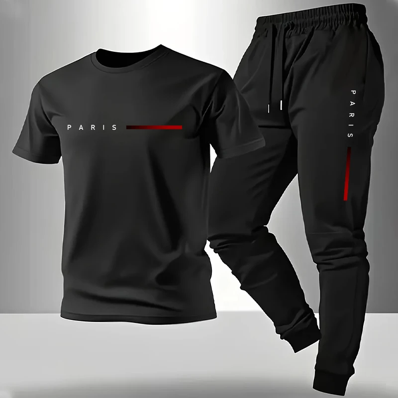 Summer Clothes Fashion - 2026 Nieuwe Aanwinst Heren Trainingspak T-shirt