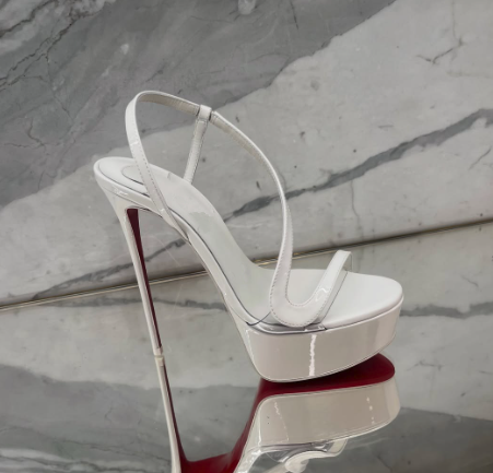 Summer Clothing Items - Metallic leren plateau stiletto sandalen sexy
