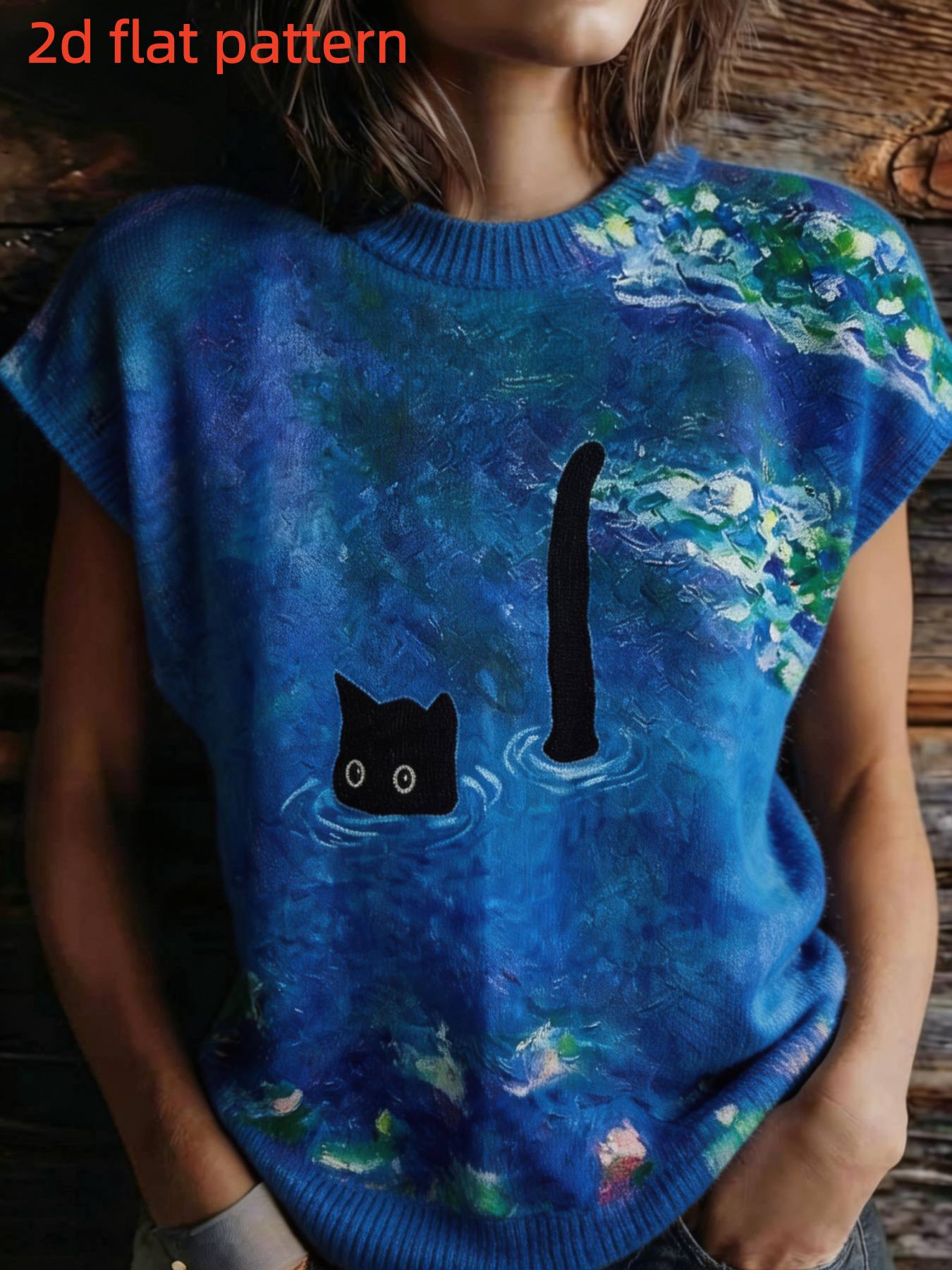 Summer Clothing Yarn - Bedrukt ontwerp - Niet-getextureerd Lente/zomermode Nieuwe