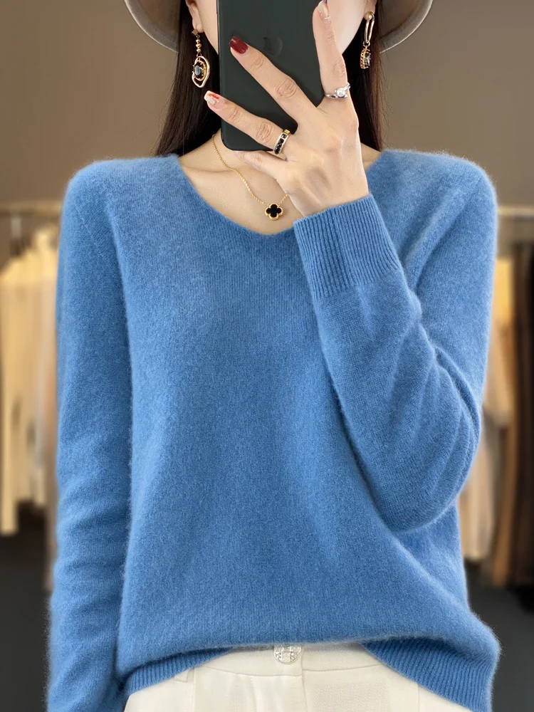 Summer Clothing Yarn - Fashion100% Merinowol Trui Kasjmier Trui Vrouwen