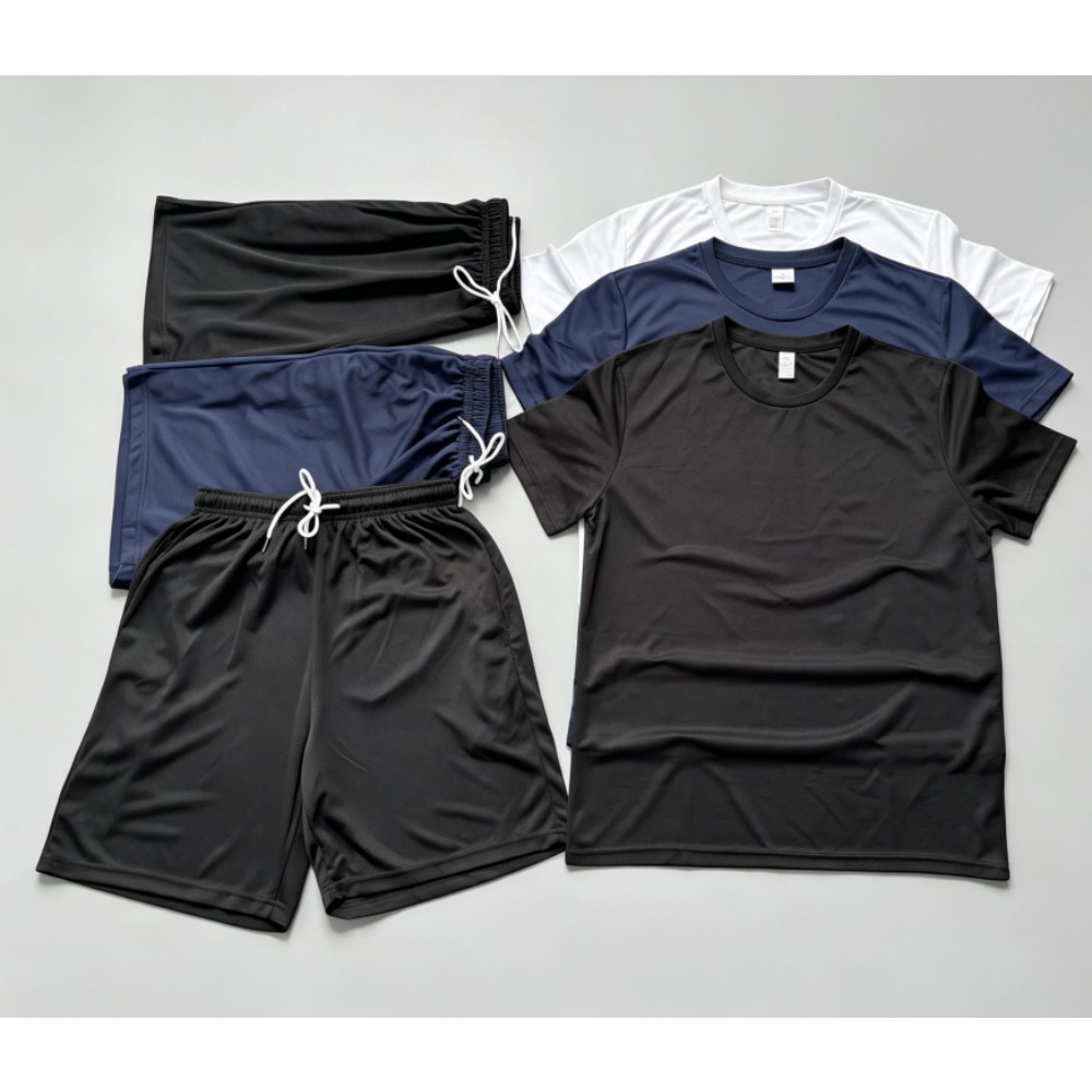 Summer Clothing Haul - Heren snel drogend 2-delig trainingspak effen