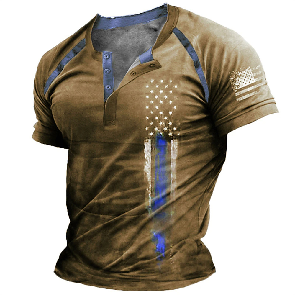 Summer Clothes Fashion - Grappige 3D Amerikaanse vlag print heren