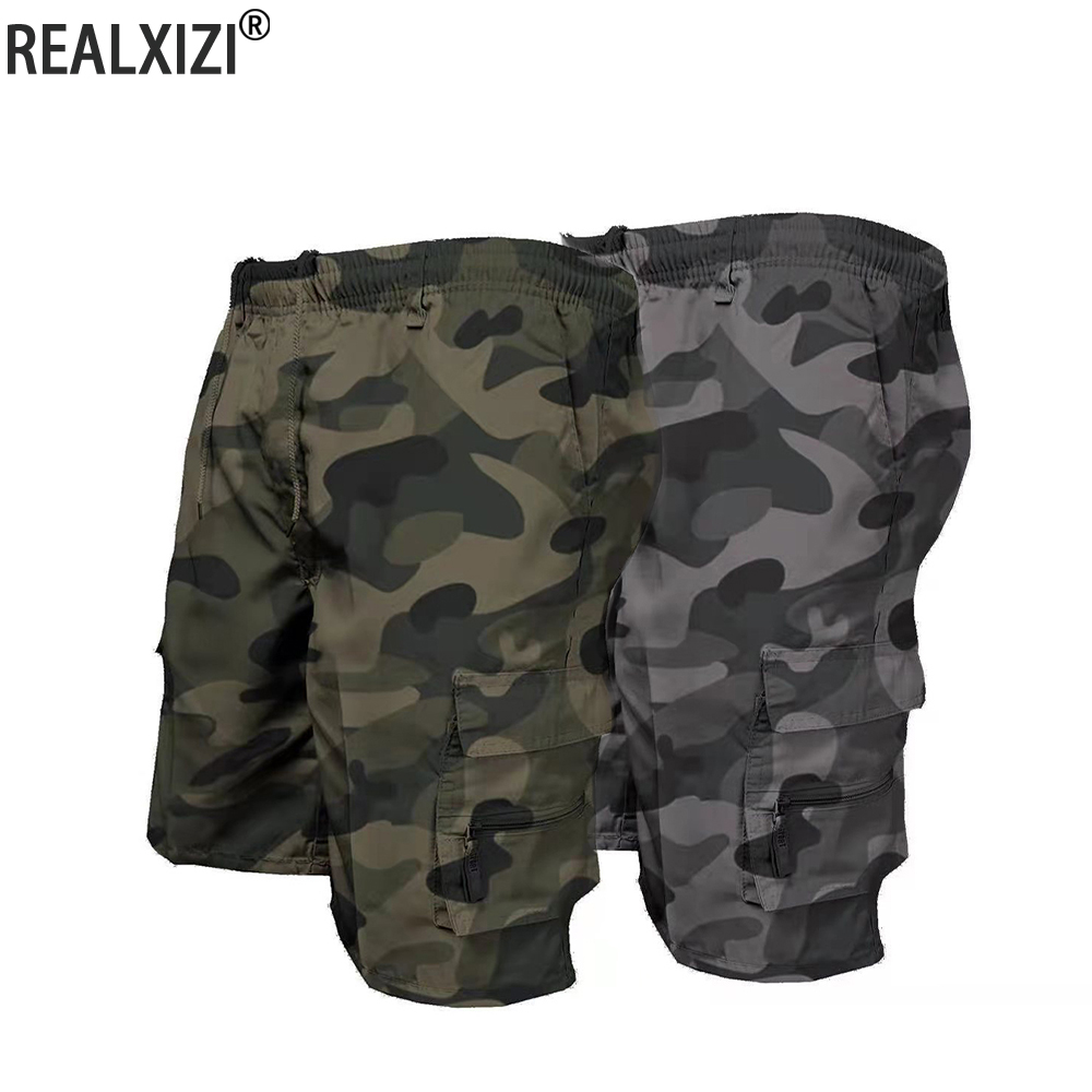 Summer Clothing Work - Heren camouflage cargoshorts casual losse werk