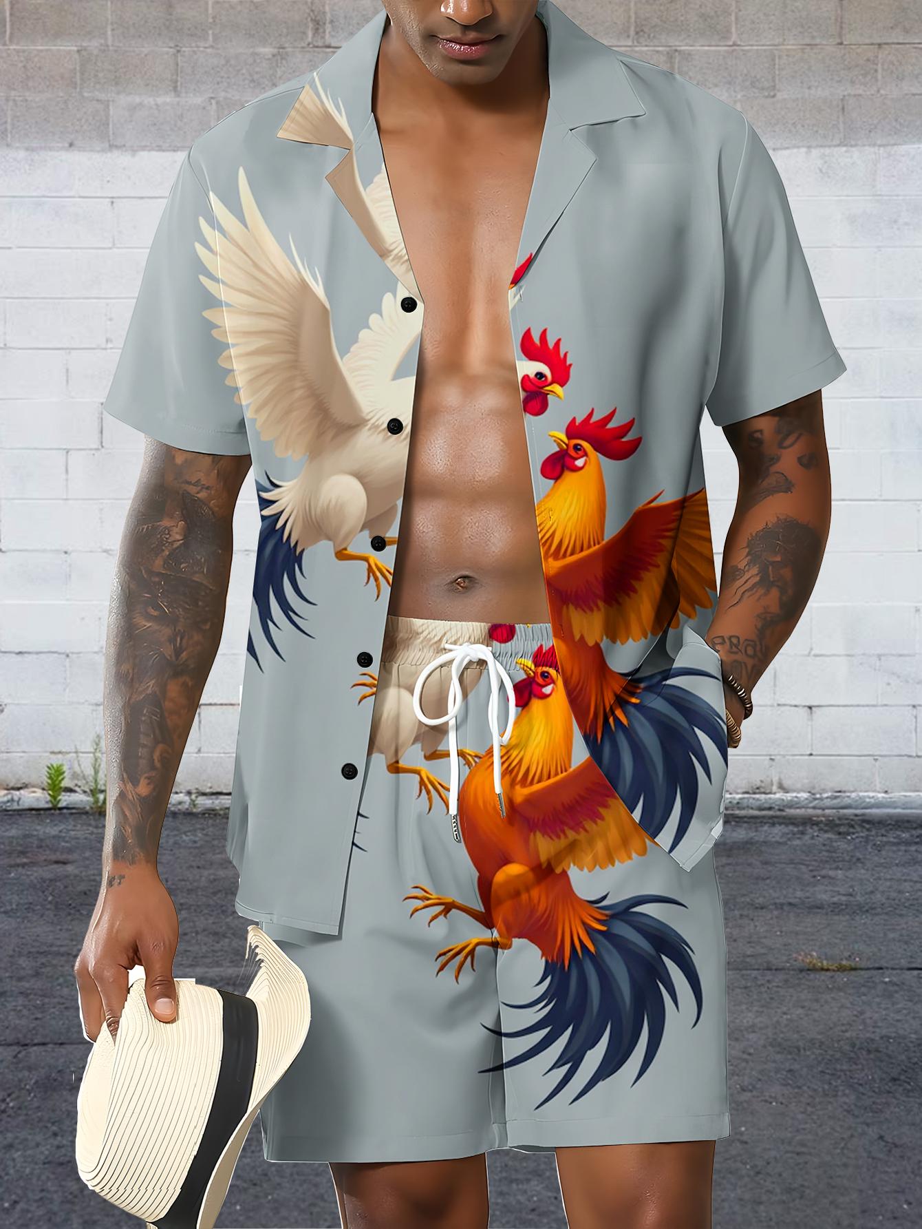 Summer Clothing Drip - Herenshirtsets 2026 Lente/Zomer 3D Geprint heren
