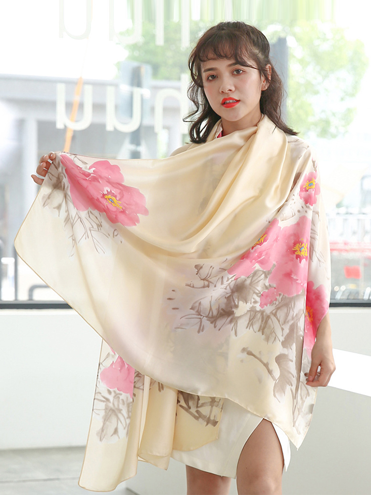 Sarong Pareo Wrap - Hoge Kwaliteit Elegante Vrouwen Zijden Sjaal
