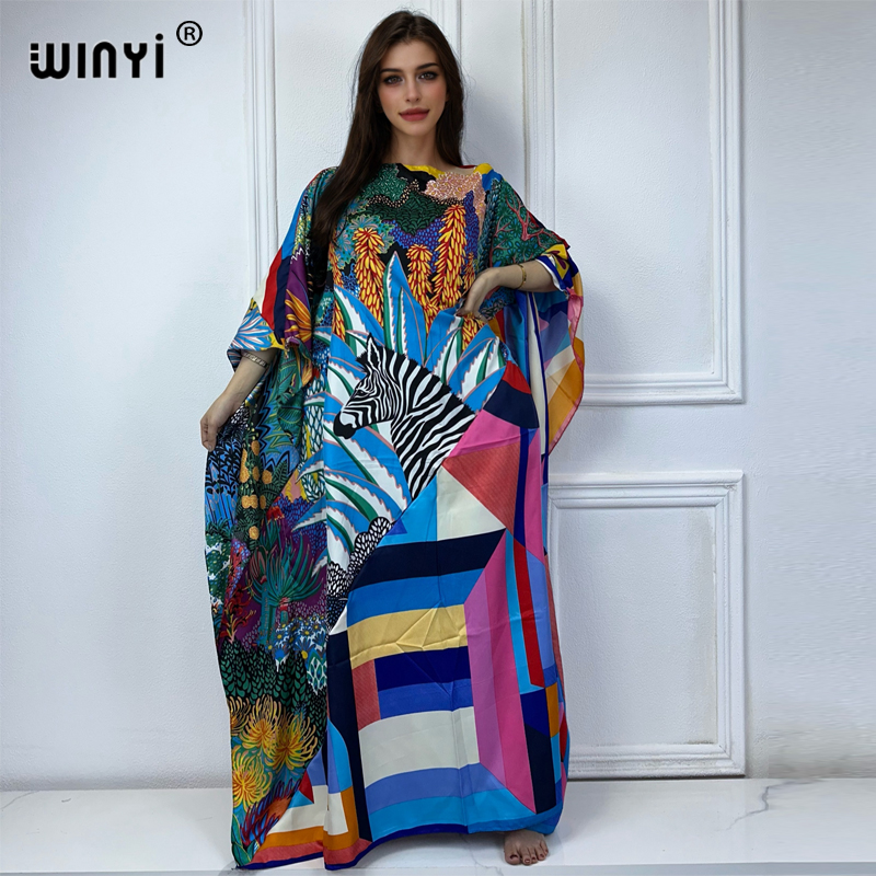 Quality Summer Clothing For Women - WINYI Nieuwe Hoge Kwaliteit Geprinte Kaftan