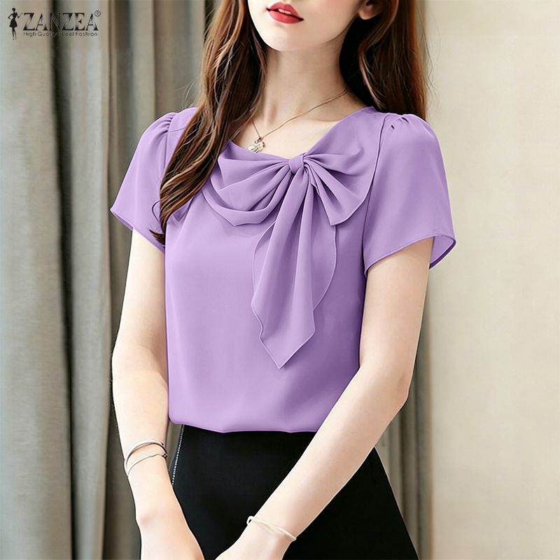 Summer Clothing Work - 2026 Zomer Blouse ZANZEA Vrouwen O