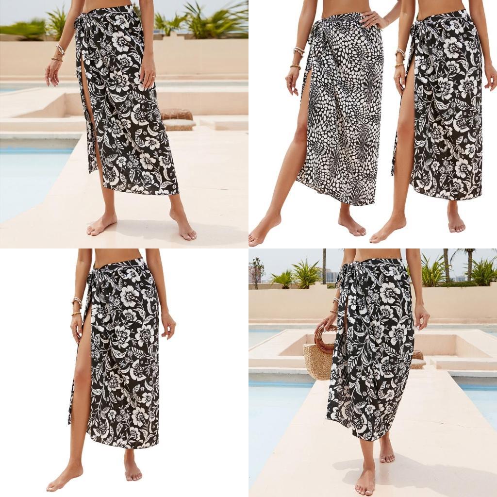 Sarong Pareo Wrap - Y1uc Sarong-Swimsuit Cover-up voor dames gedrukt