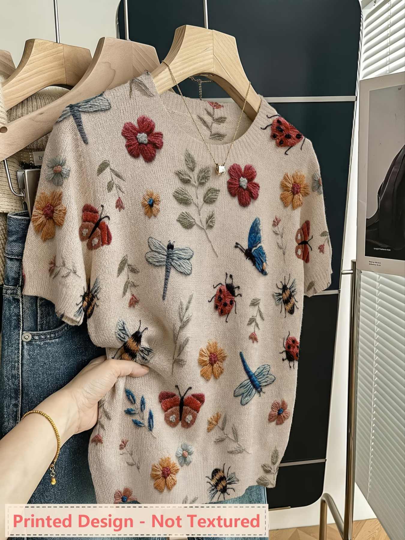 Bedrukt ontwerp - Niet-getextu - Summer Clothing Yarn recensie en prijs