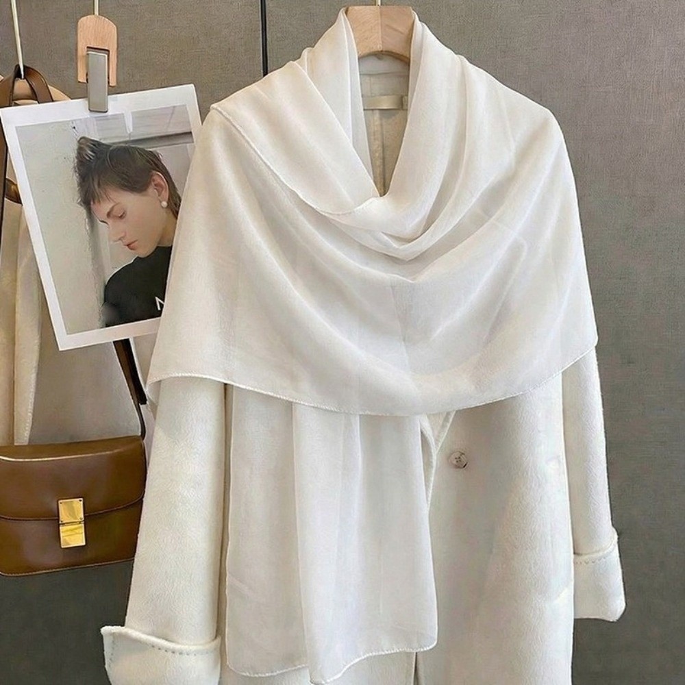 Effen kleur dunne sjaal chiffo - Sarong Pareo Wrap recensie en prijs