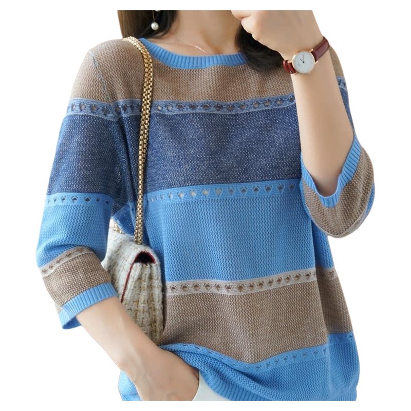 Vrouwen Trui 3/4 Mouw Koreaans - Summer Clothing Yarn recensie en prijs