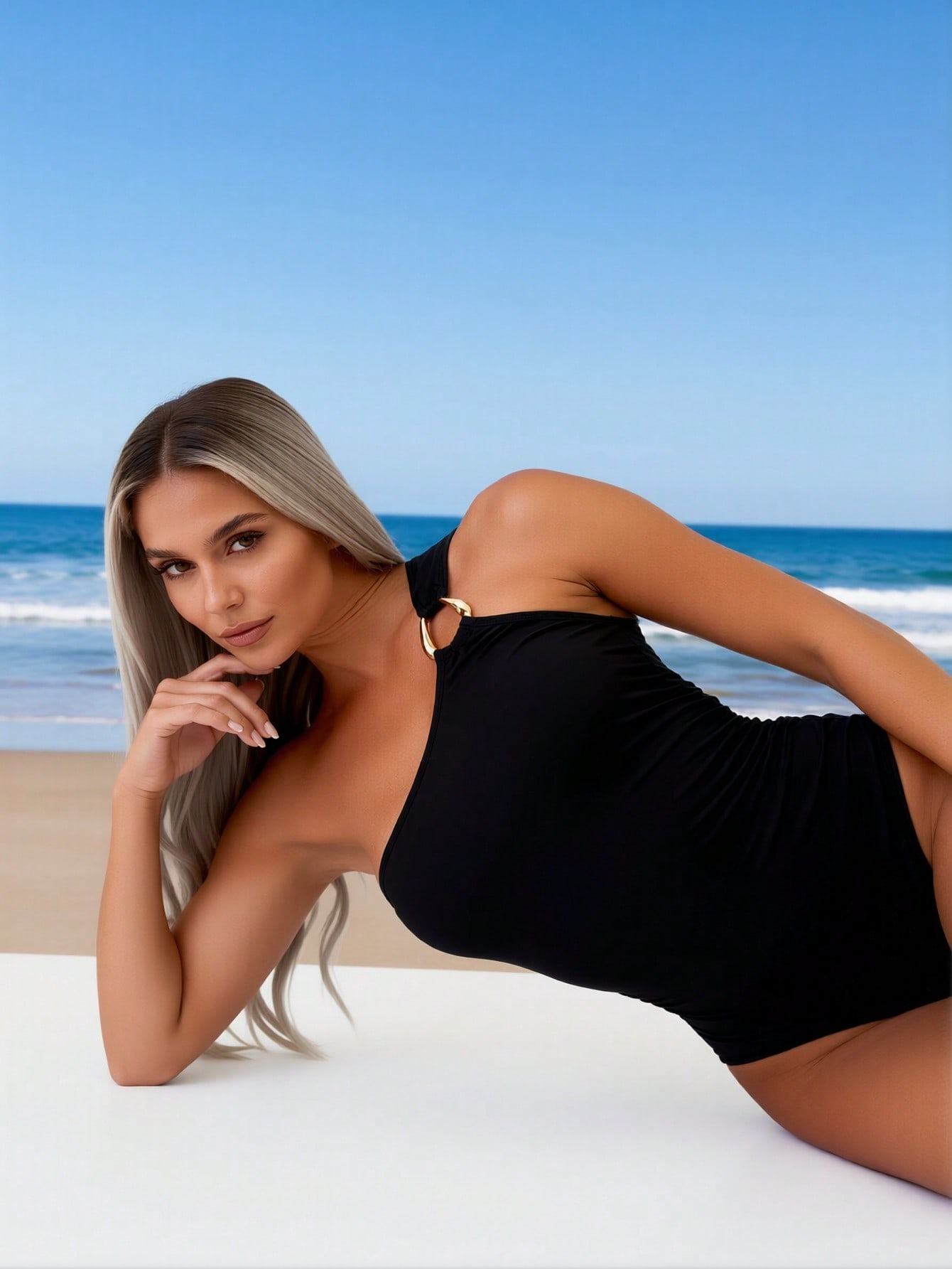 2026 Nieuw damesbadpak: effen  - Swimsuit One Piece recensie en prijs