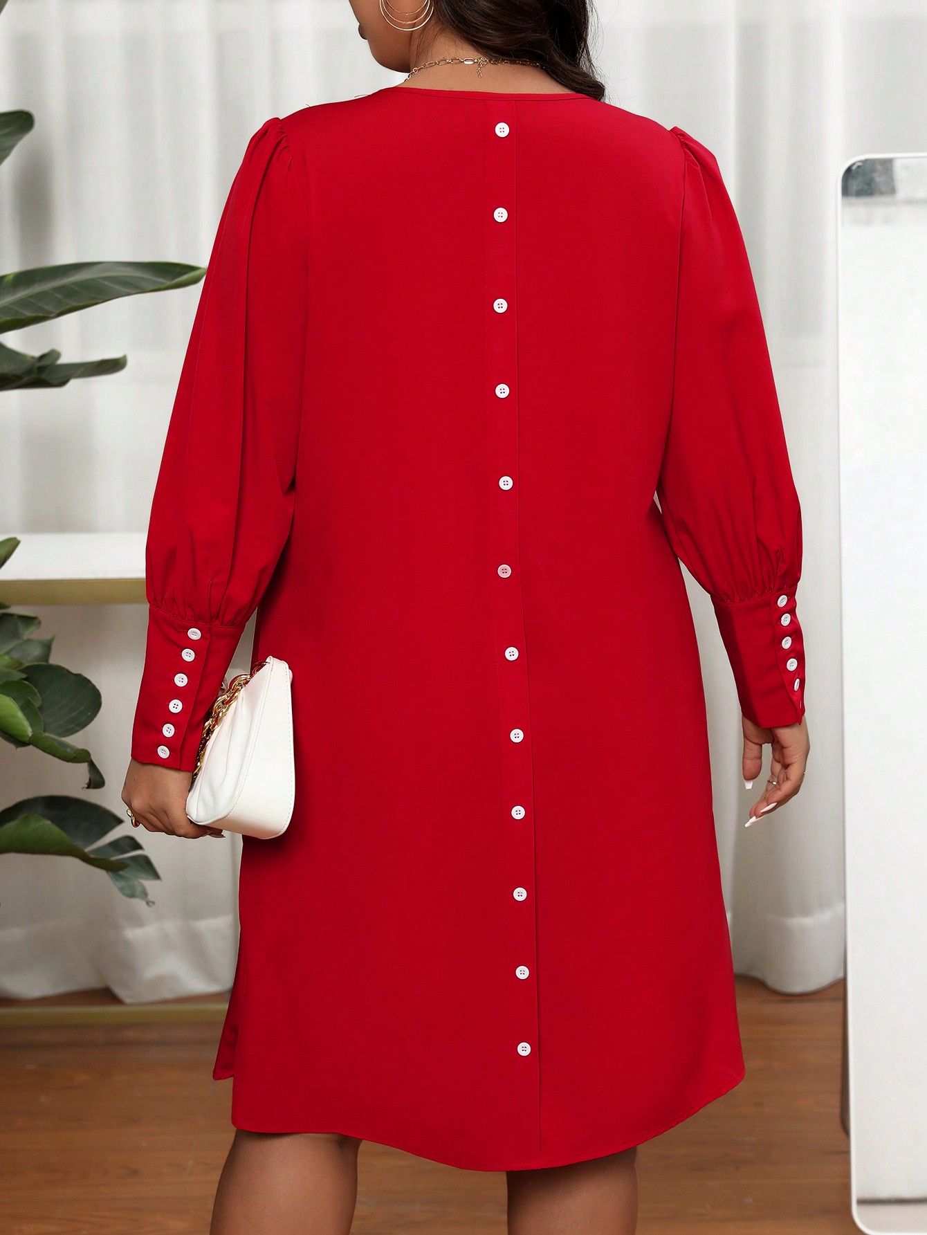 Damesjurk met V-hals en lantaa - Summer Clothing Colors recensie en prijs