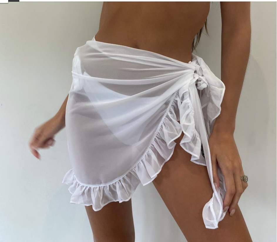 6 kleuren Ruffle Bikini Cover  - Summer Clothing Colors recensie en prijs
