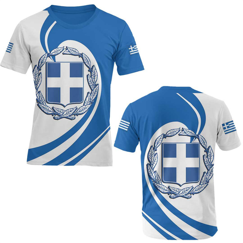 Griekenland Vlag Kaart 3d Bedr - Summer Clothing For Greece recensie en prijs