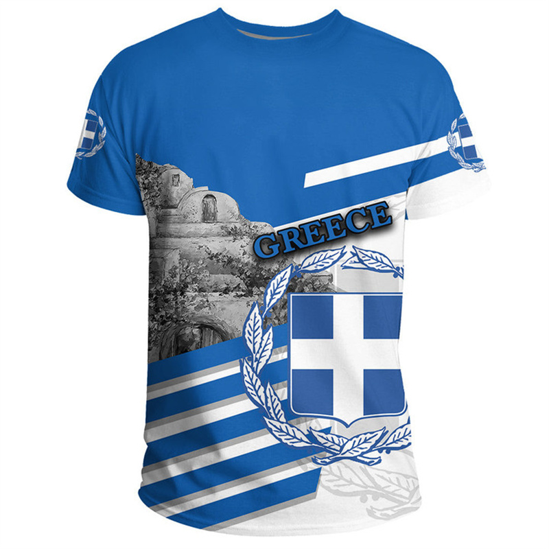 Griekenland Vlag Kaart 3d Bedr - Summer Clothing For Greece recensie en prijs
