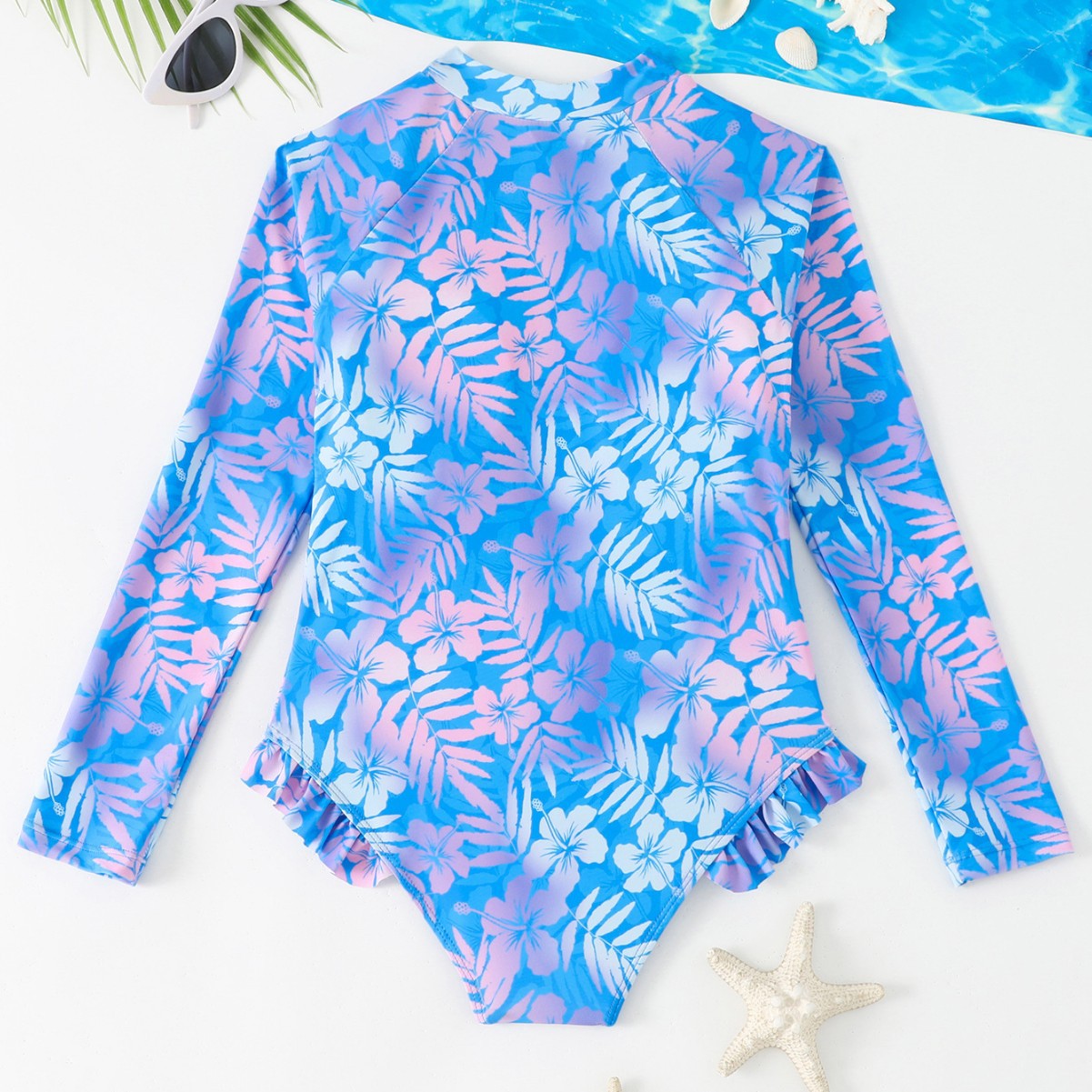 Meisjes badpak met gradiënt hi - Rash Guard Long Sleeve recensie en prijs
