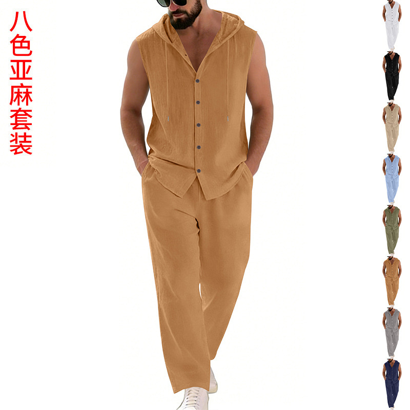Casual linnen pak voor heren,  - Summer Clothing Men recensie en prijs